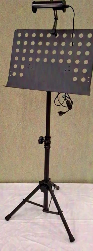 Music stand with lighting