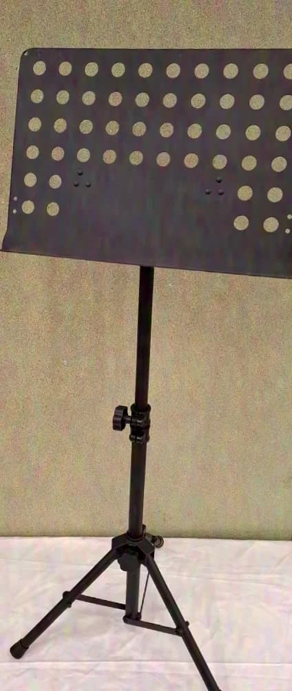 Music stand with lighting