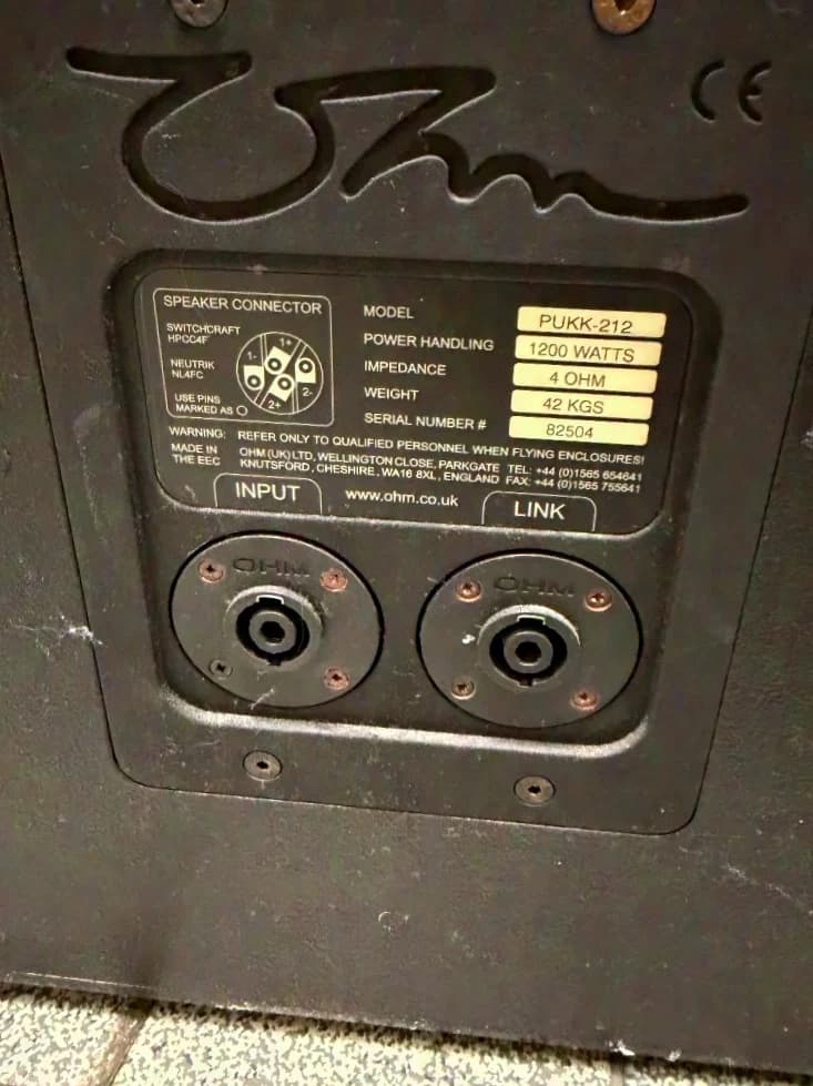 Ohm PUKK-212 Subwoofer 1200 W