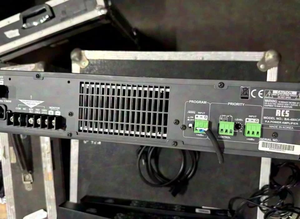 RCS BA-480CP 100V Amplifier