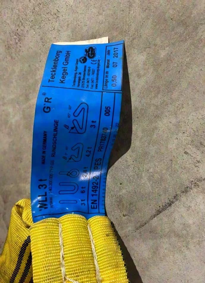 Round sling WLL 3t 0.5m
