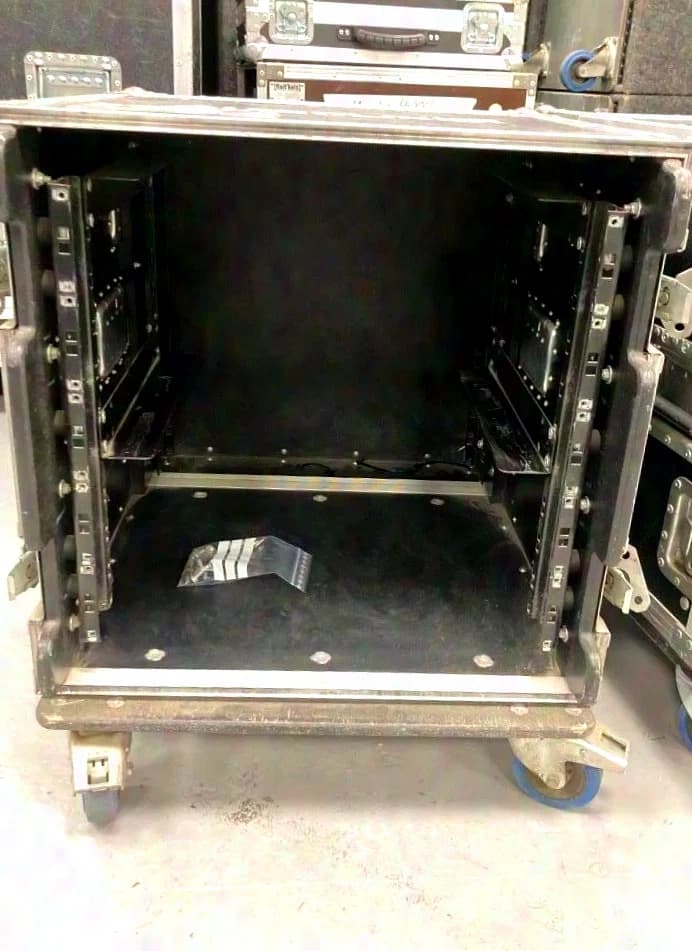 10HE Shockmount Rack, DD Rack with 5 handles on Bluewheels