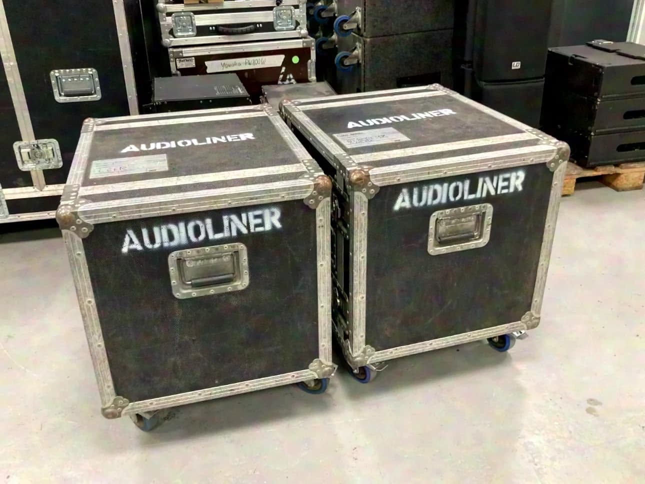 10HE Shockmount Rack, DD Rack with 5 handles on Bluewheels