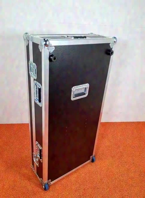 123customized Flightcase Trolley for 4× K&M Roundbase stands (Type 26735)