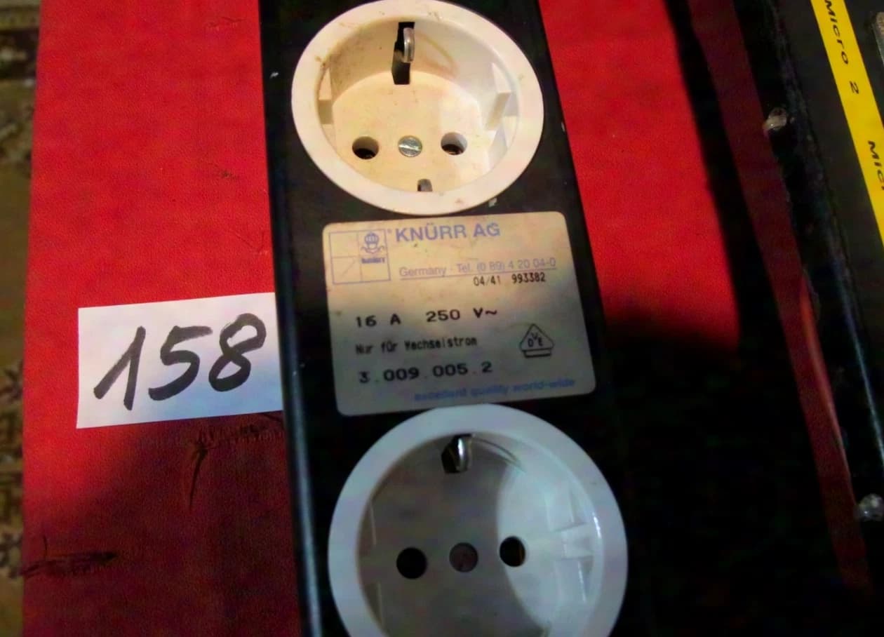 19" Connection Panel - Complete Connection Panel 2U + Schuko Power Strip + Speaker Cable #158