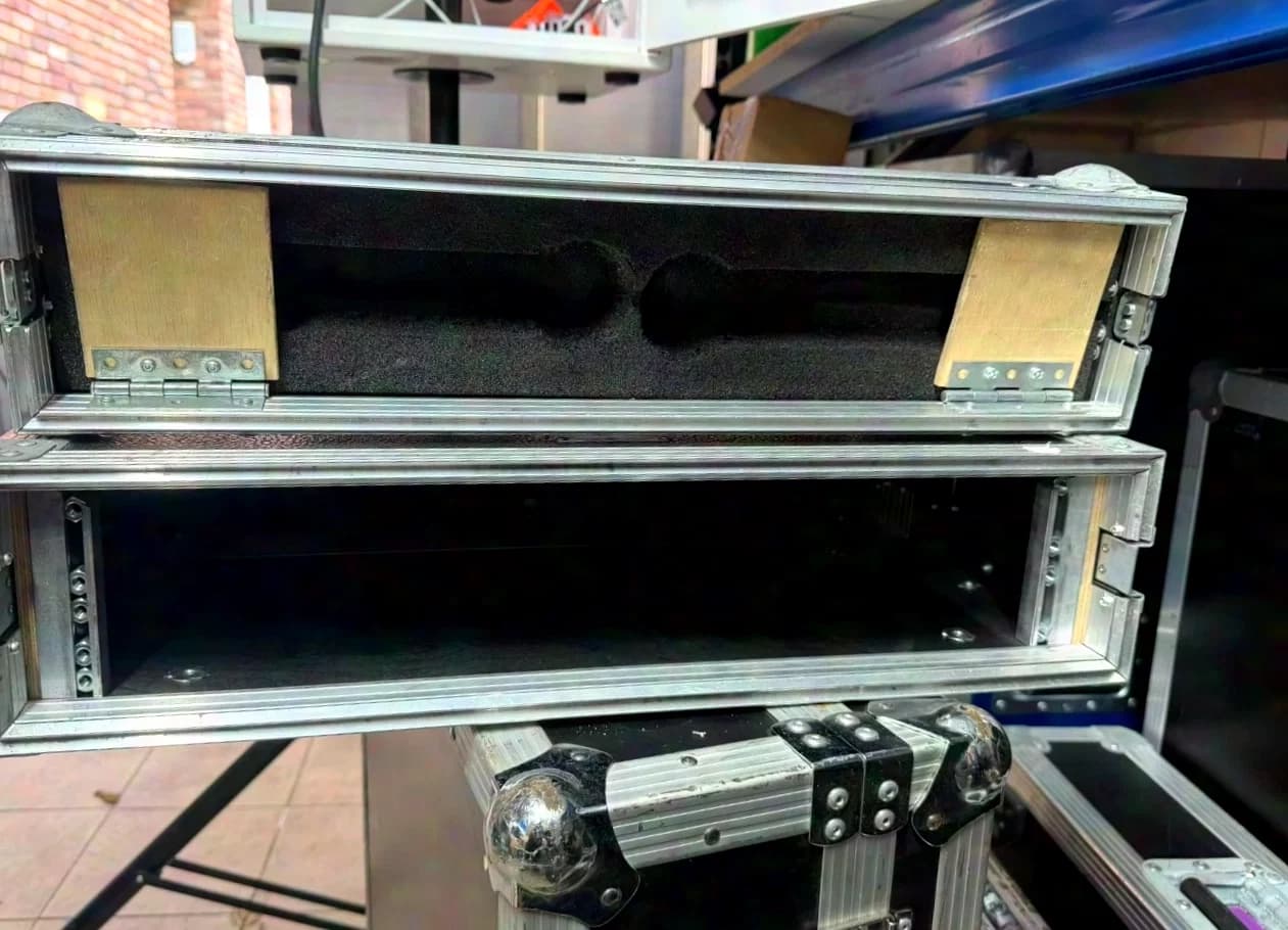 2 U Rack Case Flightcase for Wireless Microphones