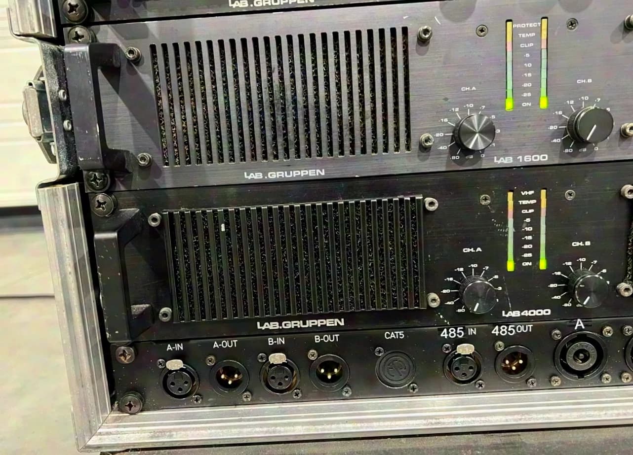 2x Turbosound TCS-612 incl. XTA / Lab.Gruppen amprack
