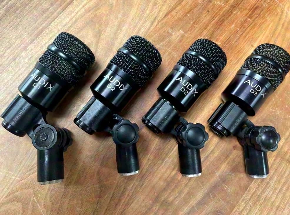 4x Audix Drum Mic Bundle (2x D2, 1x D1, 1x D3 )