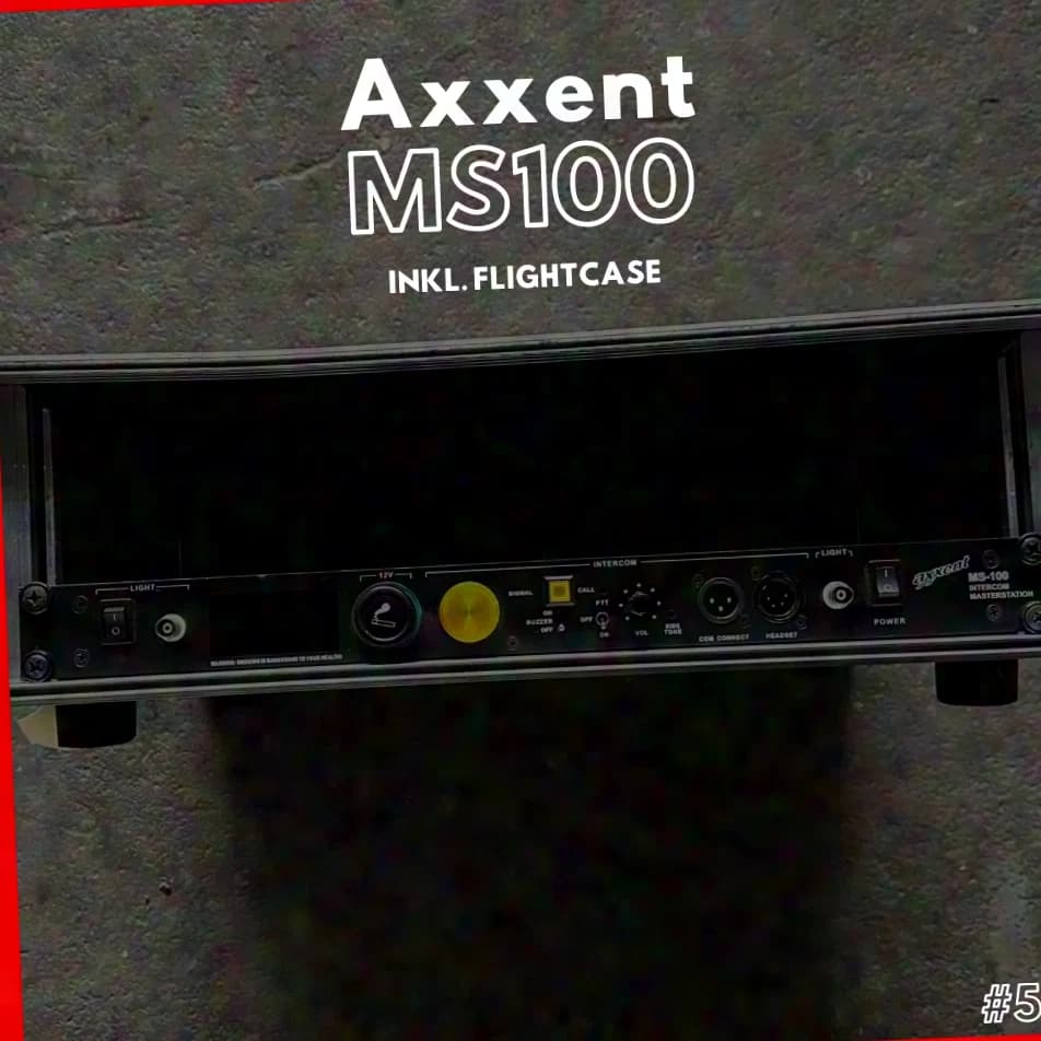 #52 Axxent MS100 Intercom Masterstation incl. headphones
