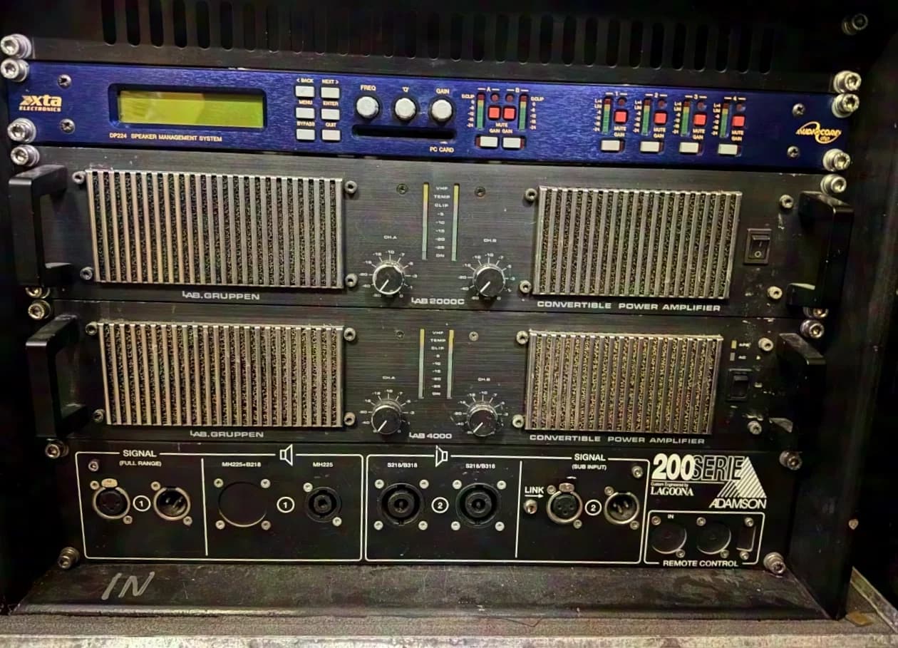 ADAMSON & LAB GRUPPEN SERIE 200 B318 + MH 225 + LAB 4000 + LAB 2000 + XTA DP224