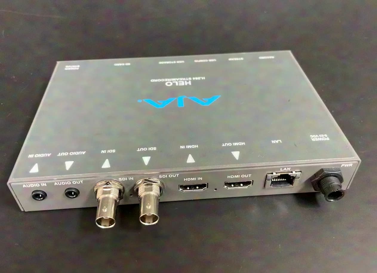 AJA HELO H.264 Stream/Record - SDI / HDMI / IP / Video Grabber / Encoder / Streamer