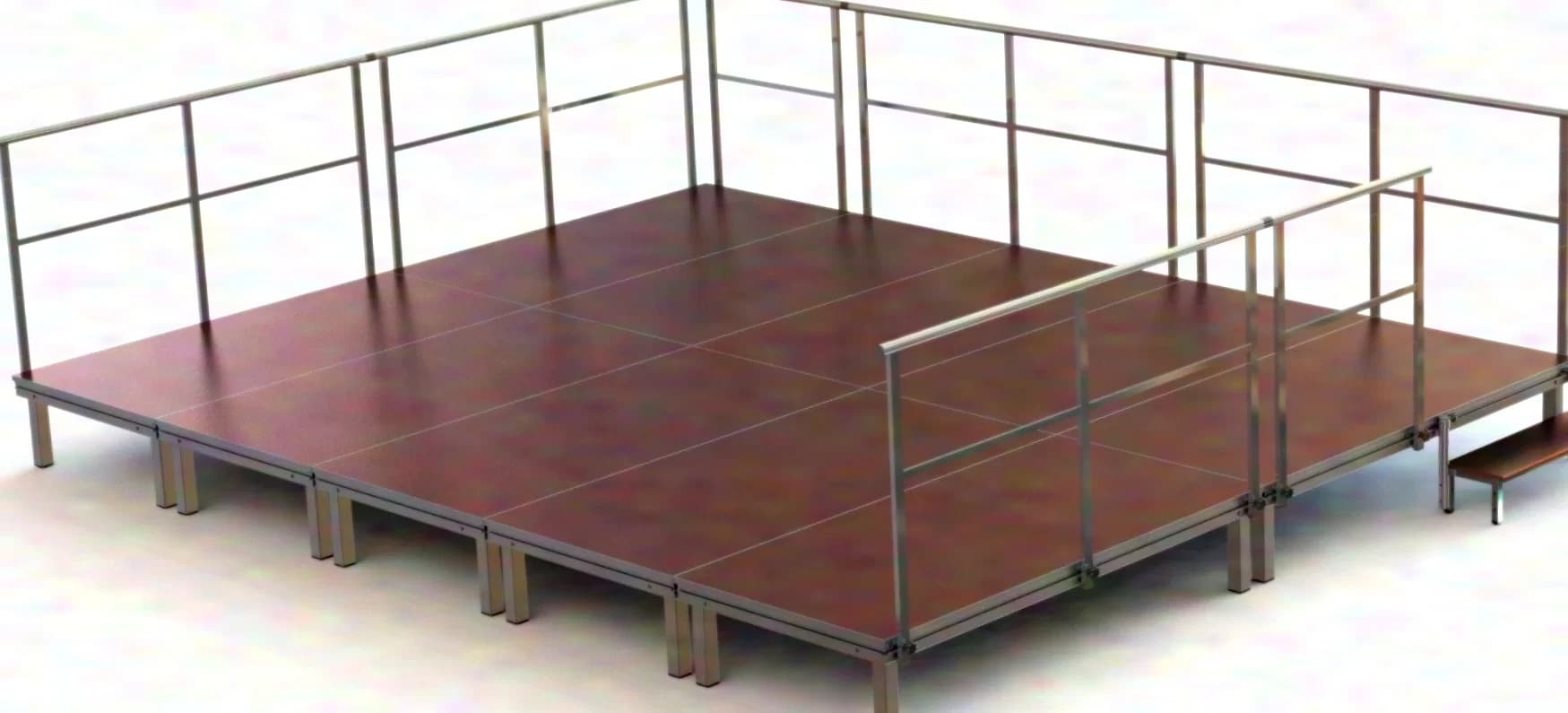 ALLROUND-Light Outdoor Plug-Leg Platforms 5 x 4 m (Height 40 cm)