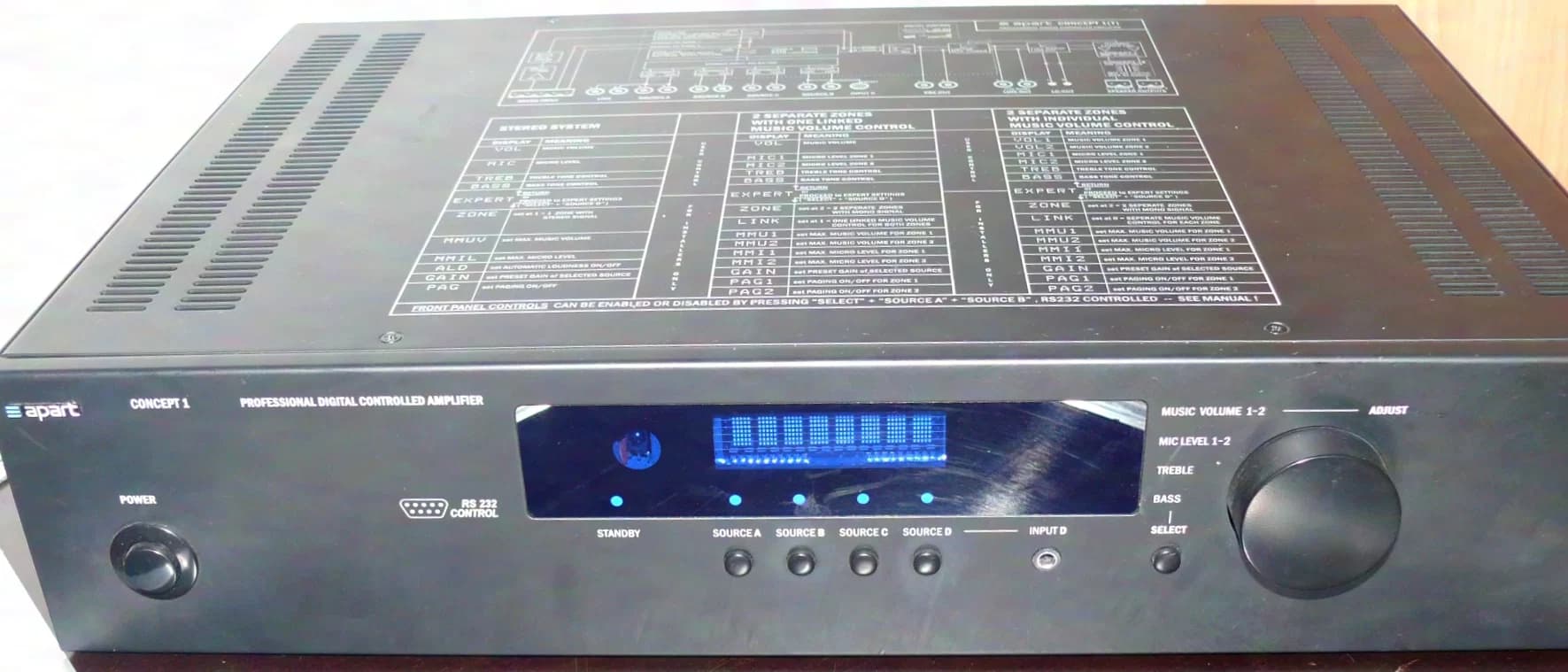 APART Concept One Installation Amplifier