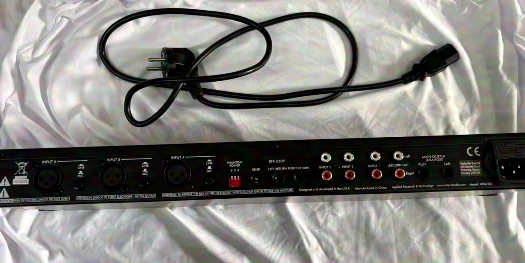 ART MX622 BT 6-Channel Mixer with Bluetooth 5.0