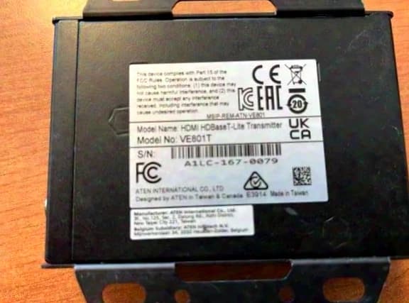 ATEN HDMI to HDBaseT Converter Van Cryst VE801T