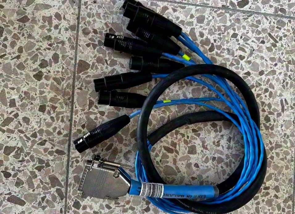 AVID XLR-Female ---> to Sub-D25 plug blue