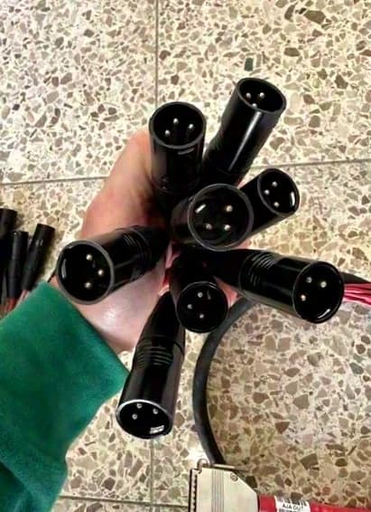 AVID XLR Male Fanout ---> to Sub-D25 Connector