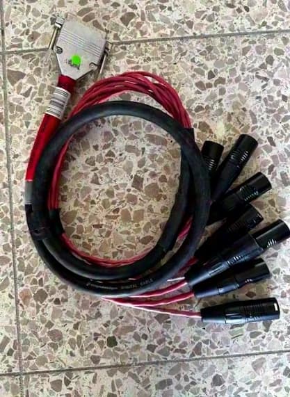 AVID XLR Male Fanout ---> to Sub-D25 Connector