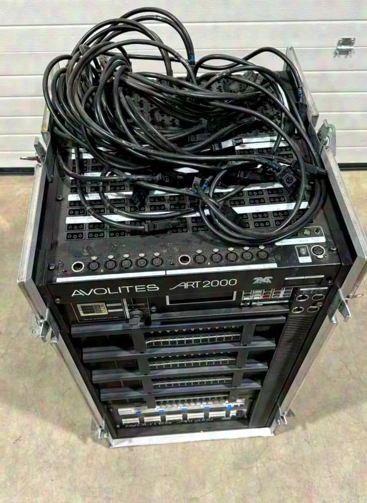 AVOLITES Art2000 Power Rack Fixed-Power Distributor Powerlock Harting