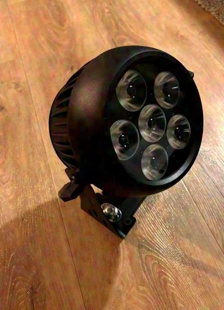 Battery-powered LED spotlight IP65 RGBWAUV 6 x 20W NOT Litecraft, LCPro, Expolite, Eurolite