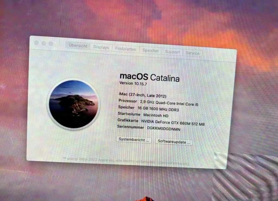 Apple iMac Late 2012 27 inch