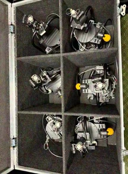 Arri 1KW P.O. 6 x pole-operated ARRI 1KW in good condition incl. 6-way ML-Case