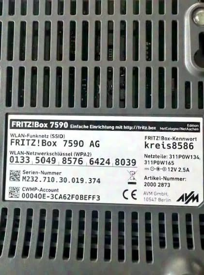 Avm Fritz Box 7590 Demo item, TOP condition with accessories