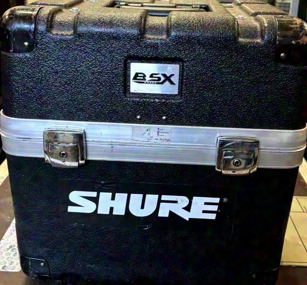 BSX plastic suitcase case for microphones