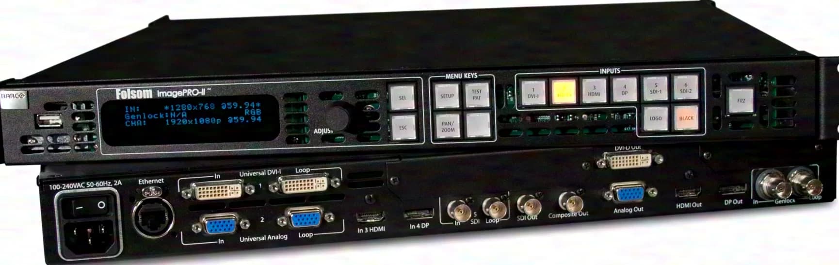 Barco ImagePRO‑II HD 4K video scaler, scan converter and switcher