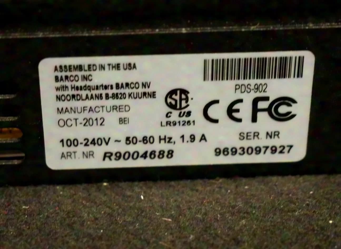 Barco PDS-902 Seamless Presentation Switcher