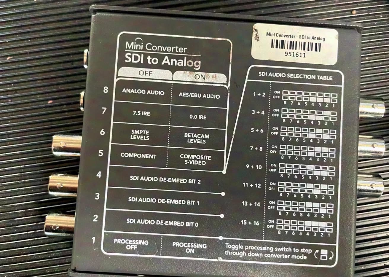 BlackMagicDesign Mini Converter SDI to Analog