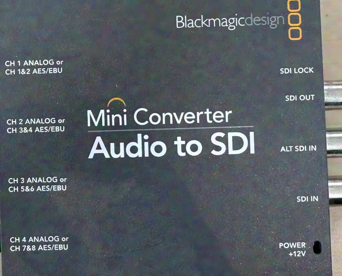 Blackmagic Design Audio to SDI Mini-Converter