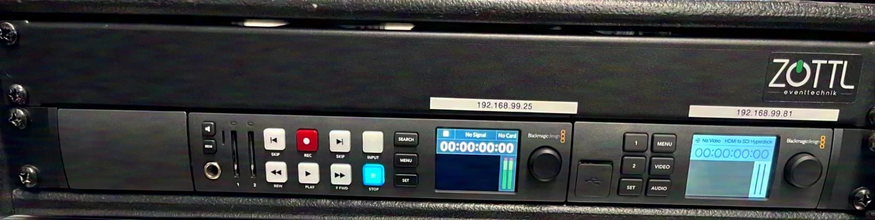 Blackmagic Design HyperDeck Studio HD Plus Rack
