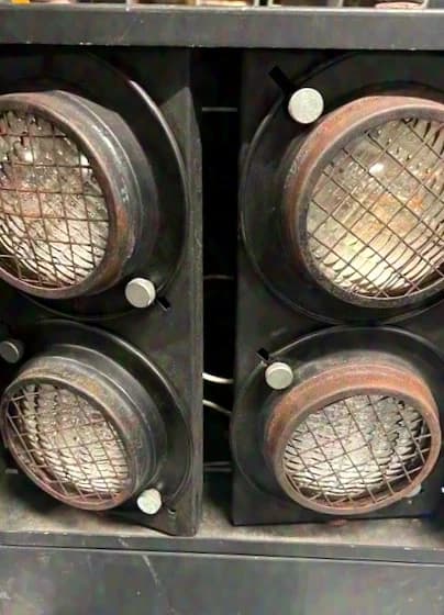 Blinder 4-lite, black ring 2600W DWE