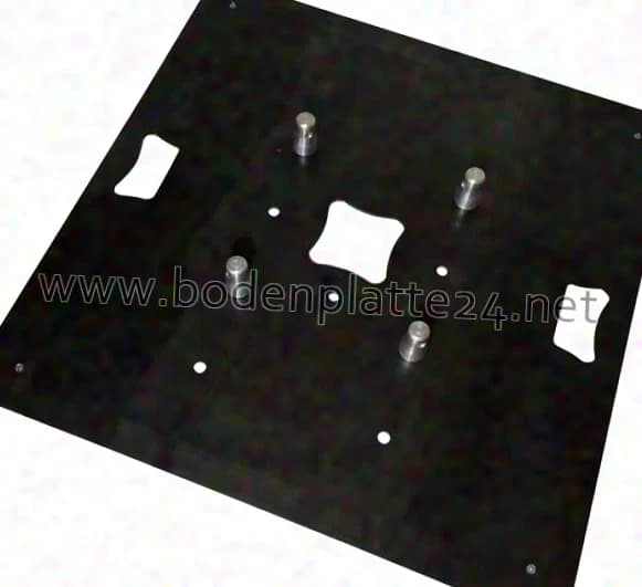 Bodenplatte24 Truss Base Plate 8 mm 80 x 80 cm 40 kg Handle in the Center / TV Mount