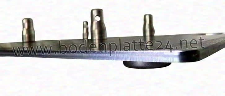 Bodenplatte24 Truss Base Plate 8 mm 80 x 80 cm 40 kg Handle in the Center / TV Mount