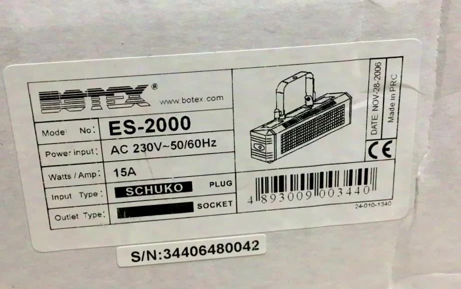 Botex ES-2000 Energy Strobe 2000 DMX - Warehouse Find -New Goods