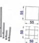 Bütec Stage Platform Legs, Telescopic Legs, adjustable 40-60 cm