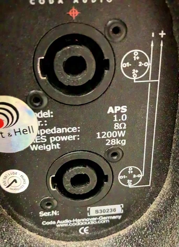 CODA AUDIO APS tops with LOTS of accessories
