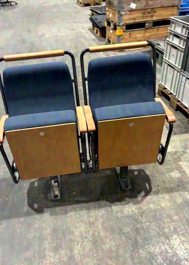 Approx. 500 old theater seats – rows of 2 & 3 – Vintage