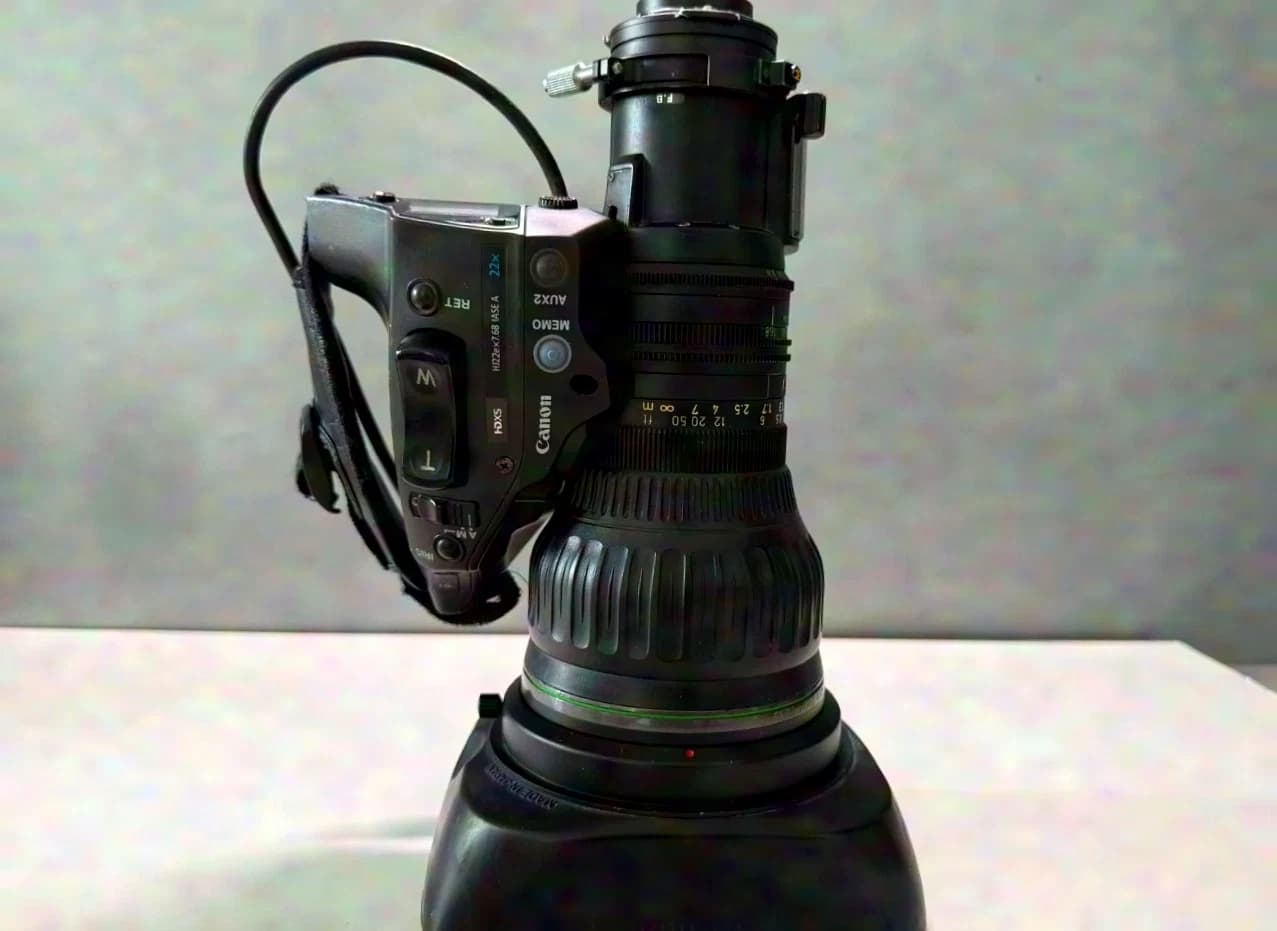 Canon HJ22ex7.6B IASE A HD Broadcast Lens 22x