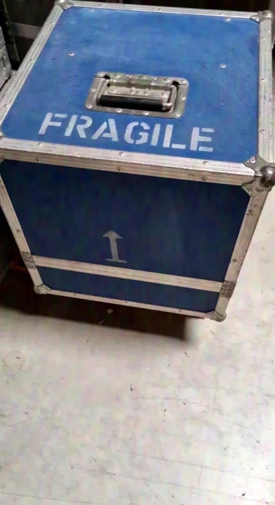 Case for projectors, blue, external dimensions: 420x430x430, internal dimensions: 360x385x300