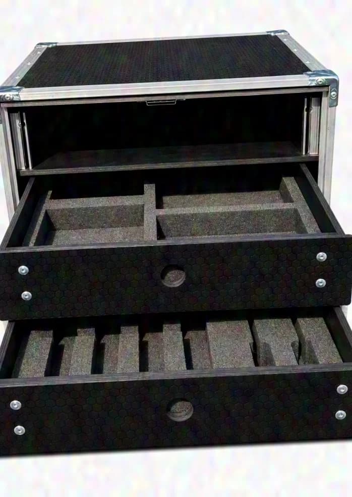 Casebase 2U Rack Slidder 445 mm + 2 x 2U Drawer