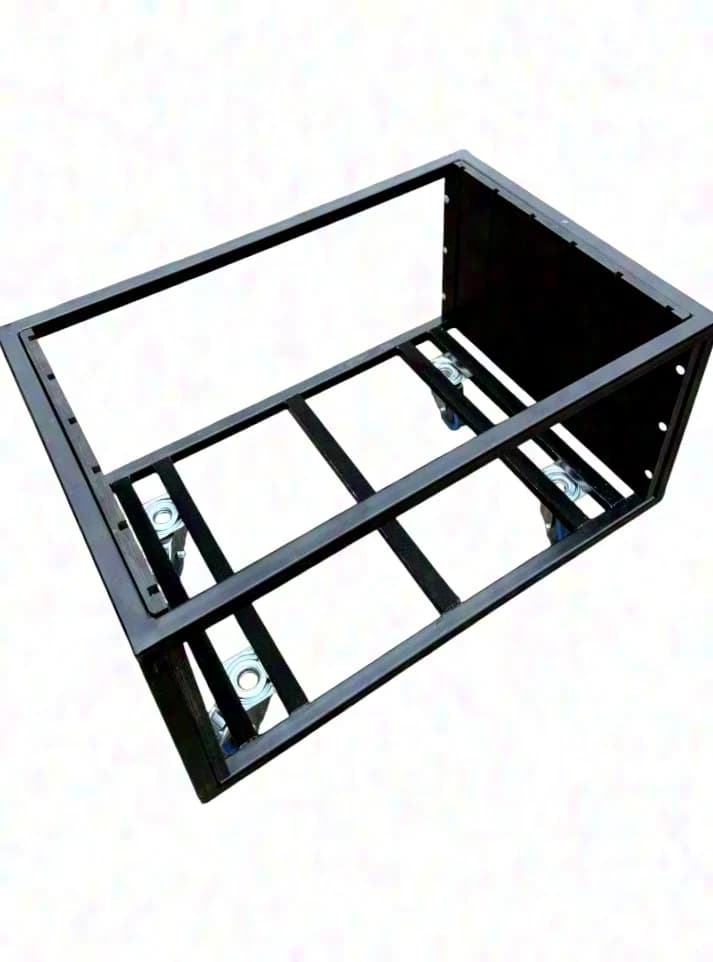 Casebase cart for 8 80×80 steel bases