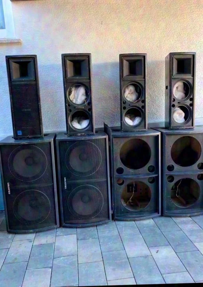 Celestion CXi 1022P + CX 1812 PA system 4 tops 4 subs