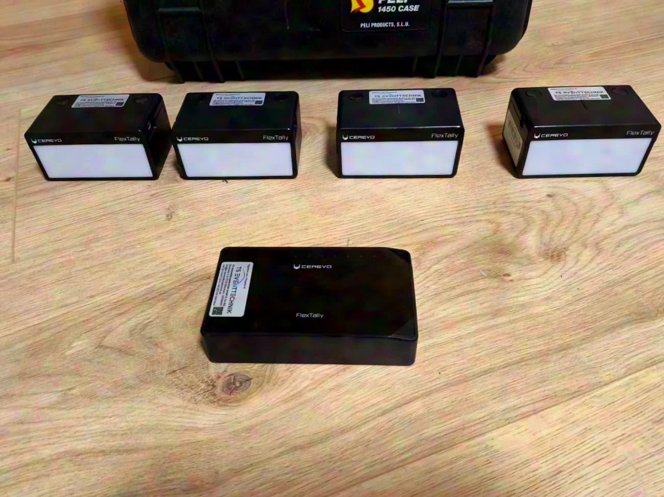 Cerevo Flex Tally Set with Peli Case 1450