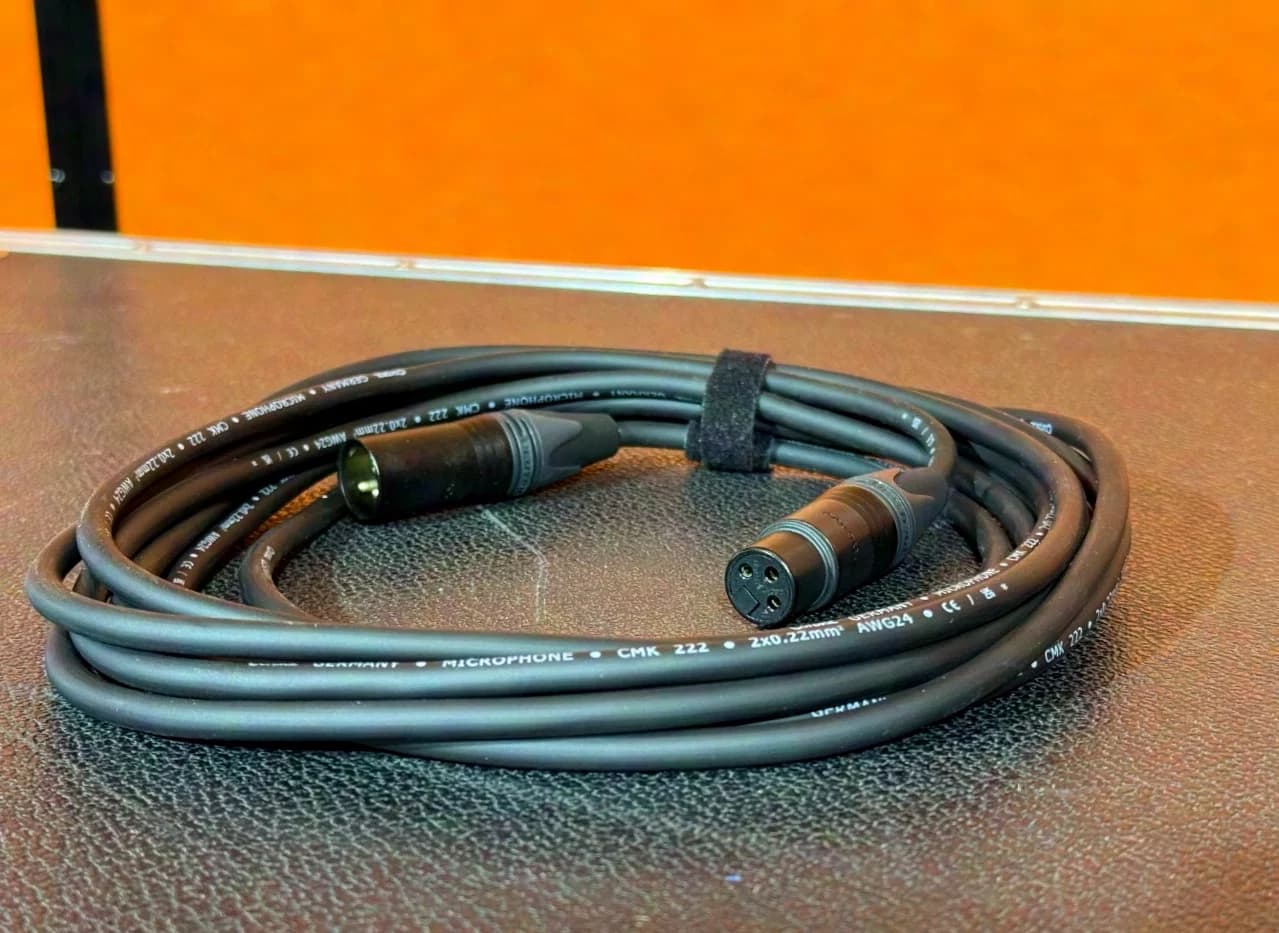 Cordial Microphone Cable XLR 3-pin 5m, Neutrik XLR Connectors