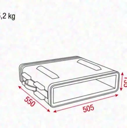 DAP Audio D7101 2HE ABS plastic rack / Case / DoubleDoor Case New goods, warehouse find