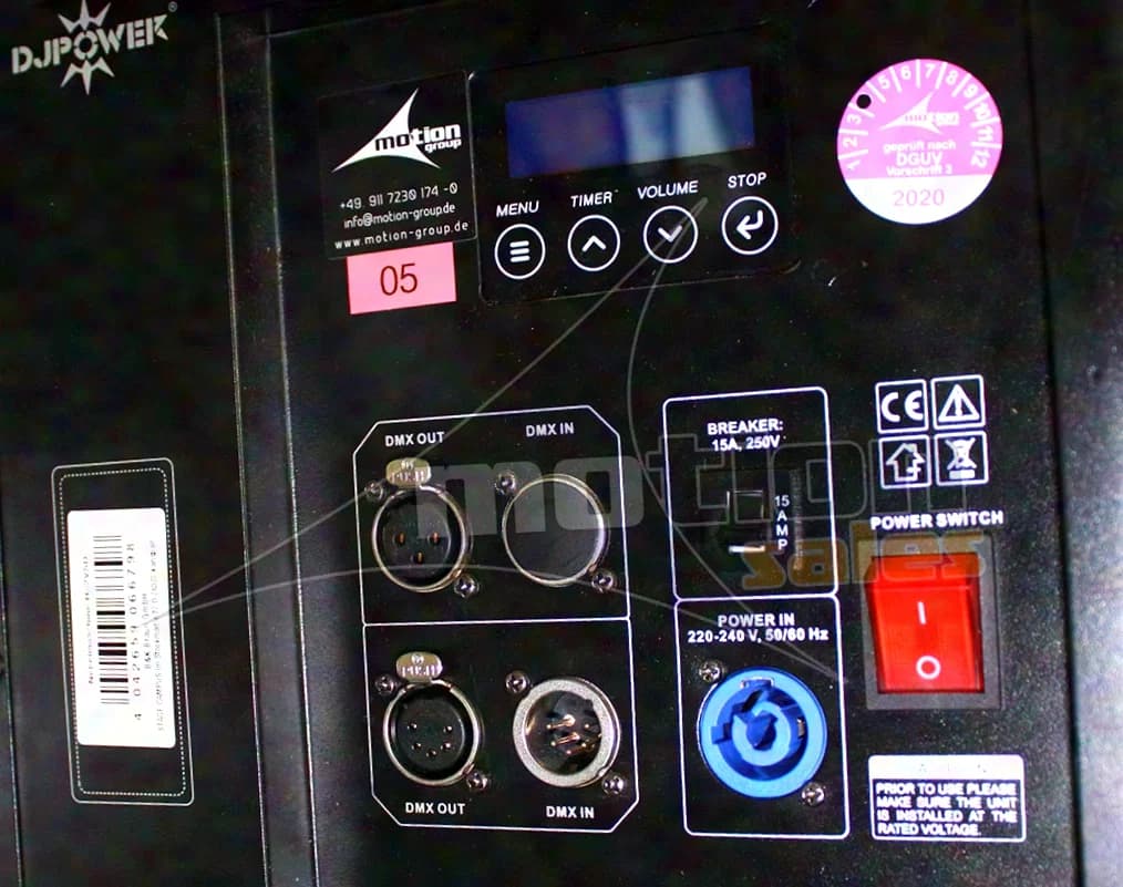 DJ POWER H-2VSD Fog Machine