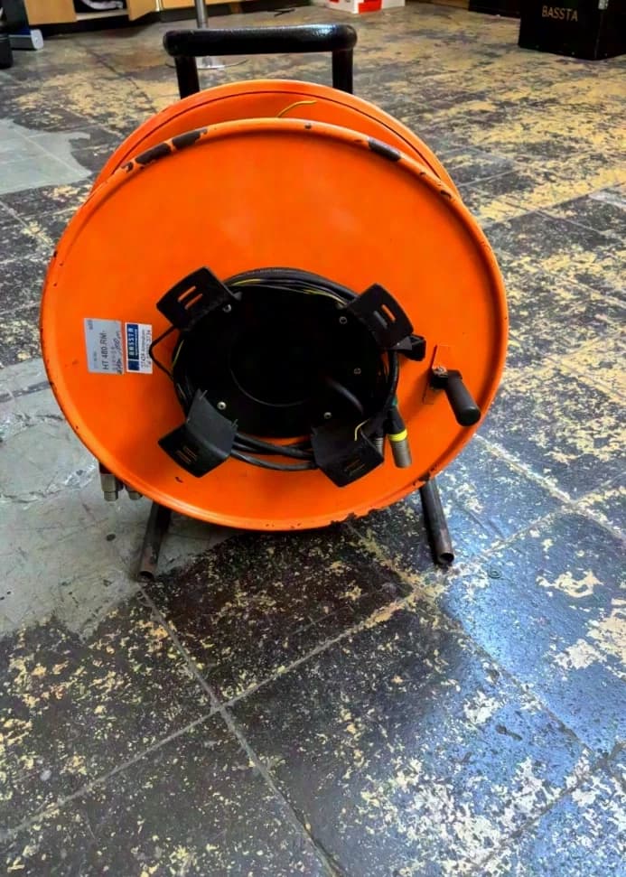 DMX Core 100m AES/EBU on a reel with 4 x 5-pin XLR